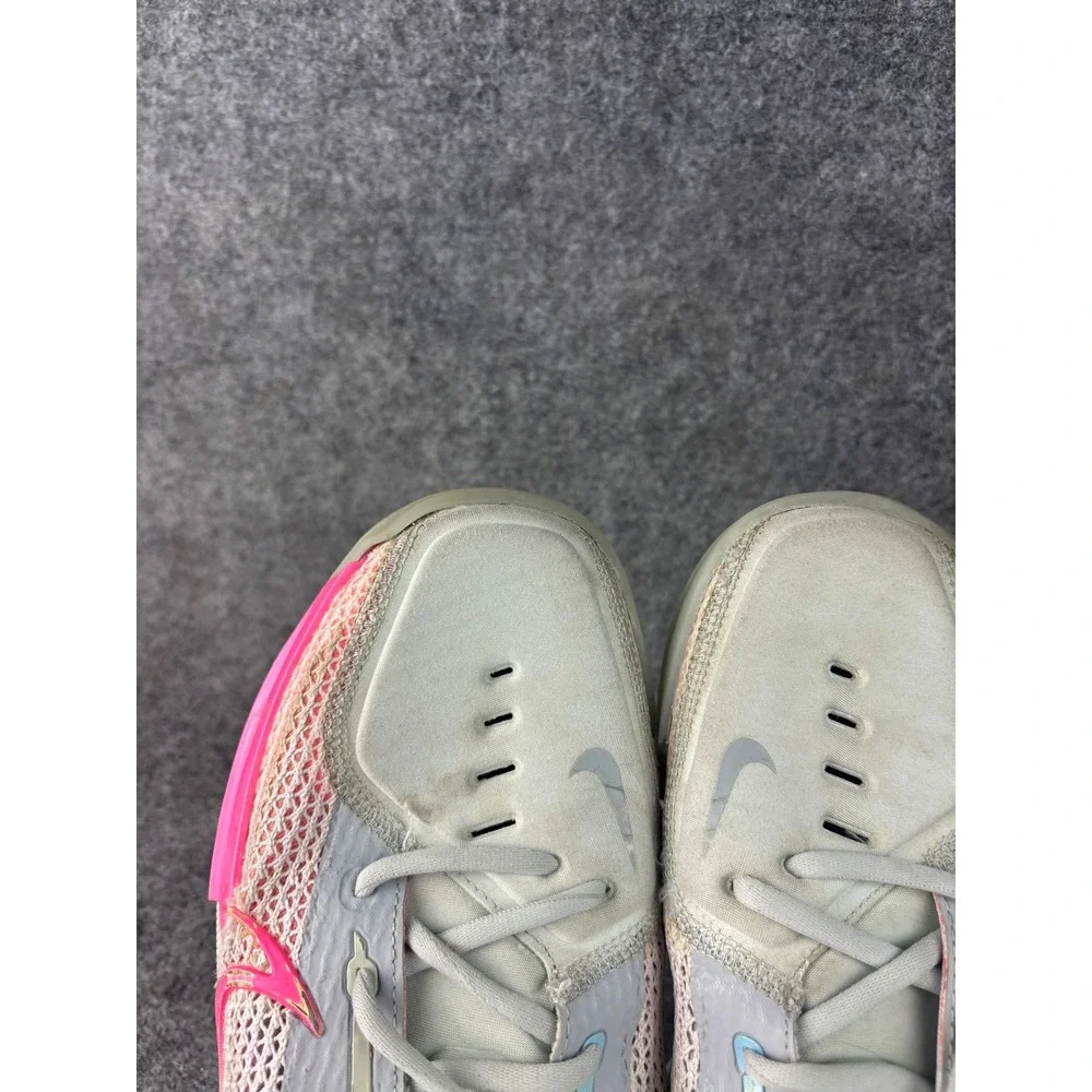 Nike Air Zoom GT Cut Mens 11 Grey Pink Kay Yow Think Pink Basketball Shoes